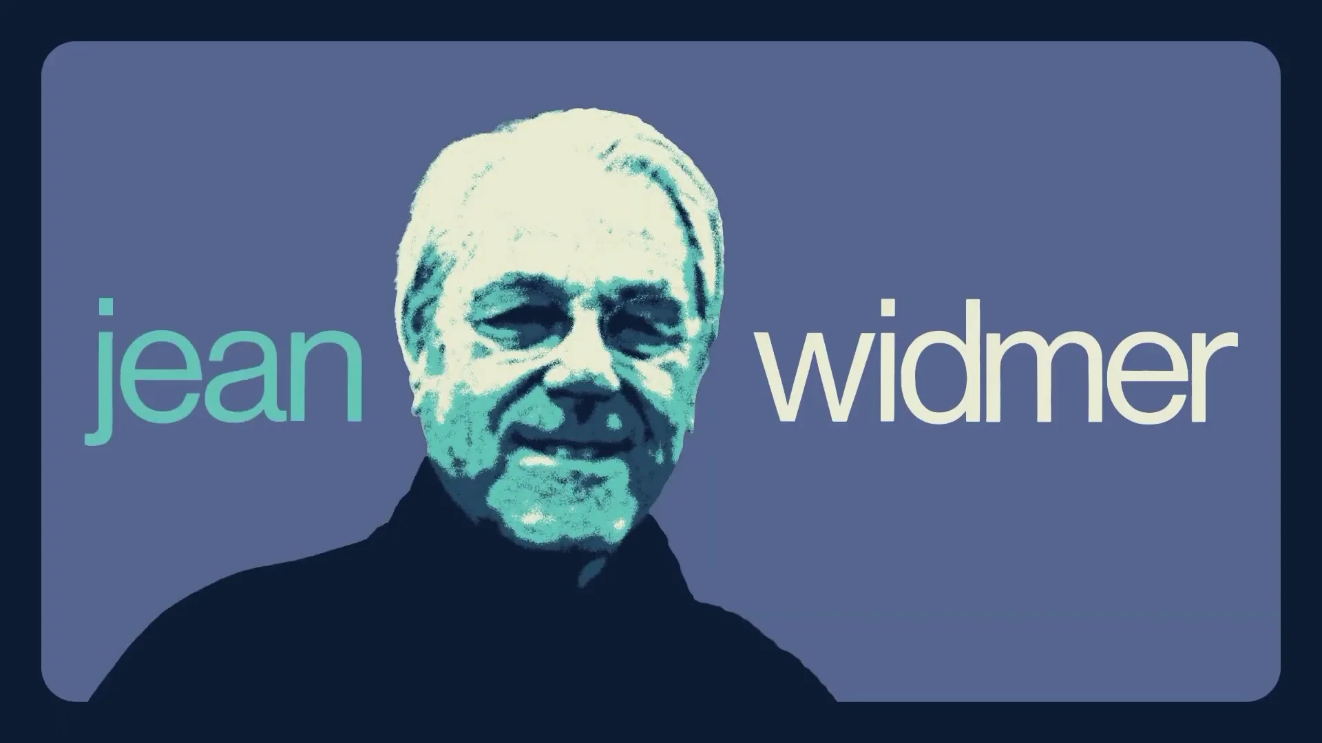 Capture de la vidéo : portrait graphique de Jean Widmer